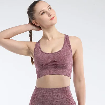 Women's sports bra seamless Fitness Yoga vest outdoor running underwear