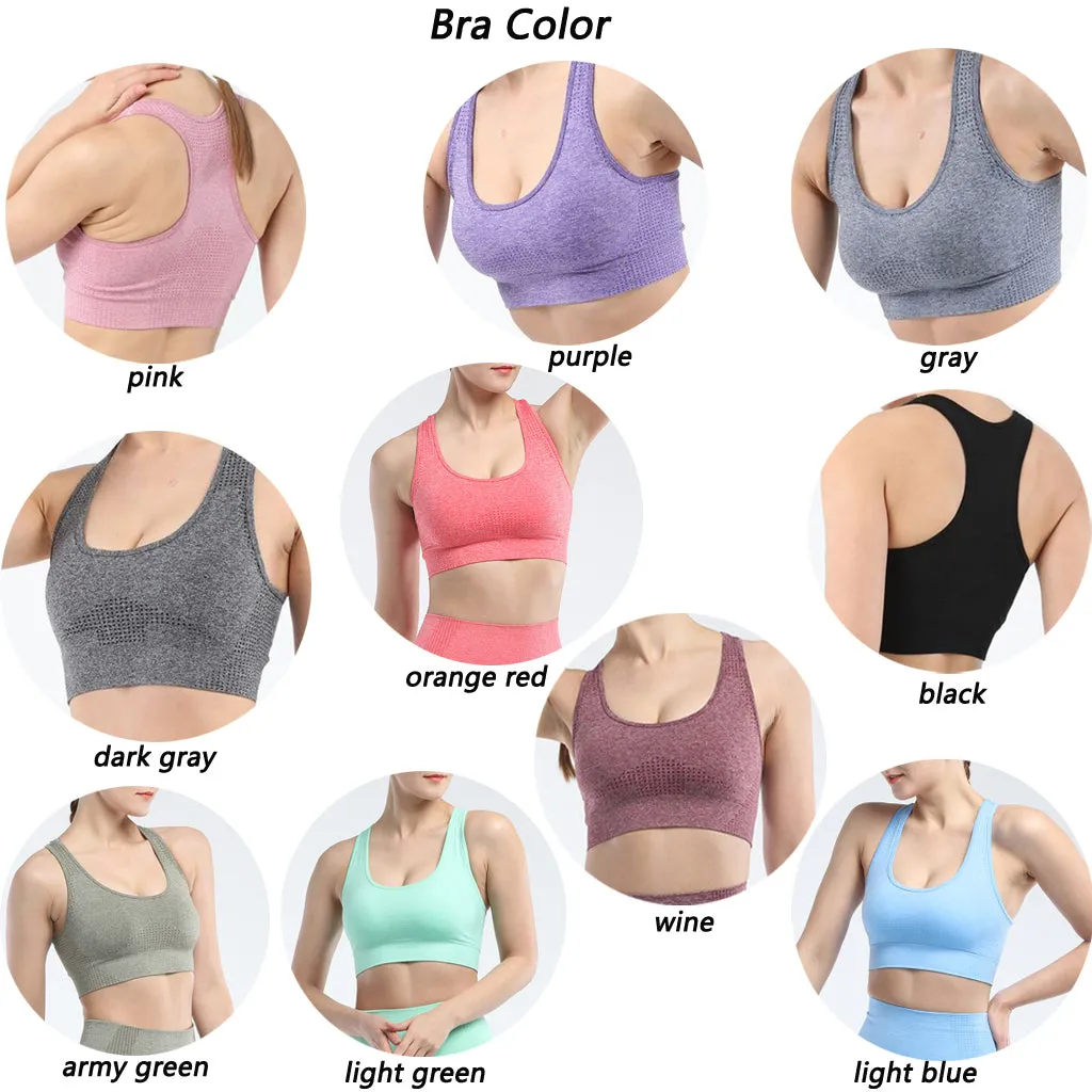 Women's sports bra seamless Fitness Yoga vest outdoor running underwear