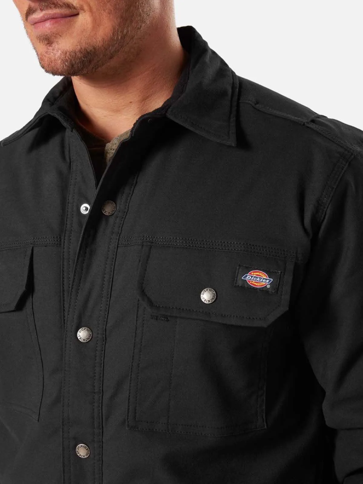 Work&#x20;Jacket&#x20;Shirt&#x20;Flex&#x20;Stretch&#x20;Duck&#x20;Cotton&#x20;Fleece&#x20;-&#x20;Dickies