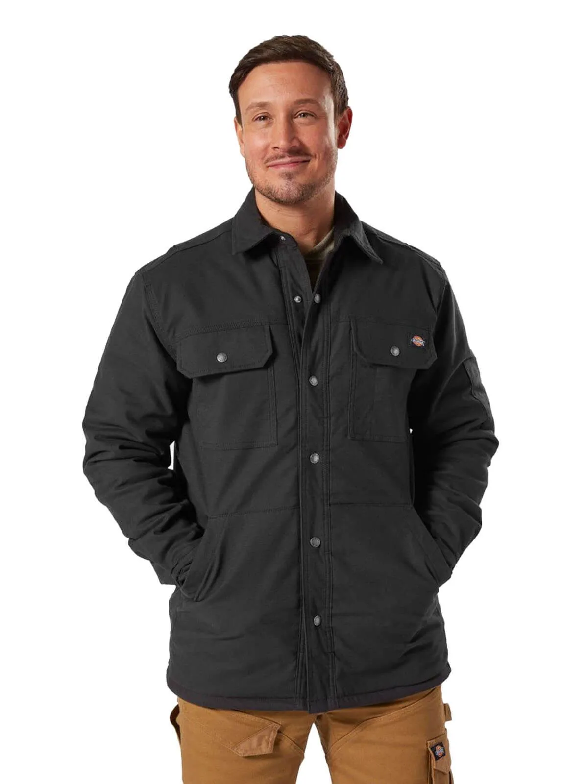 Work&#x20;Jacket&#x20;Shirt&#x20;Flex&#x20;Stretch&#x20;Duck&#x20;Cotton&#x20;Fleece&#x20;-&#x20;Dickies